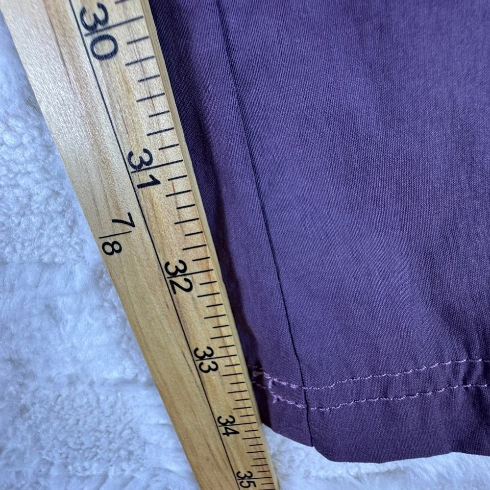 Athleta Womens Low Rise Purple Hiking Cargo Pants Plum 31